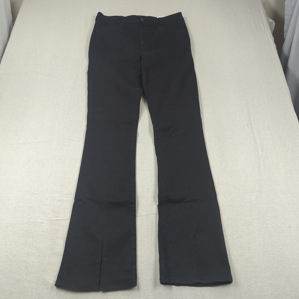 American Eagle Jeans Womens 14 Black X Long Skinny Kick Boot High Rise Split Hem